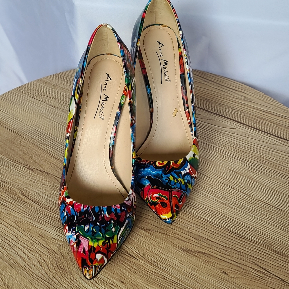Anne Michelle Multicolor Heels
